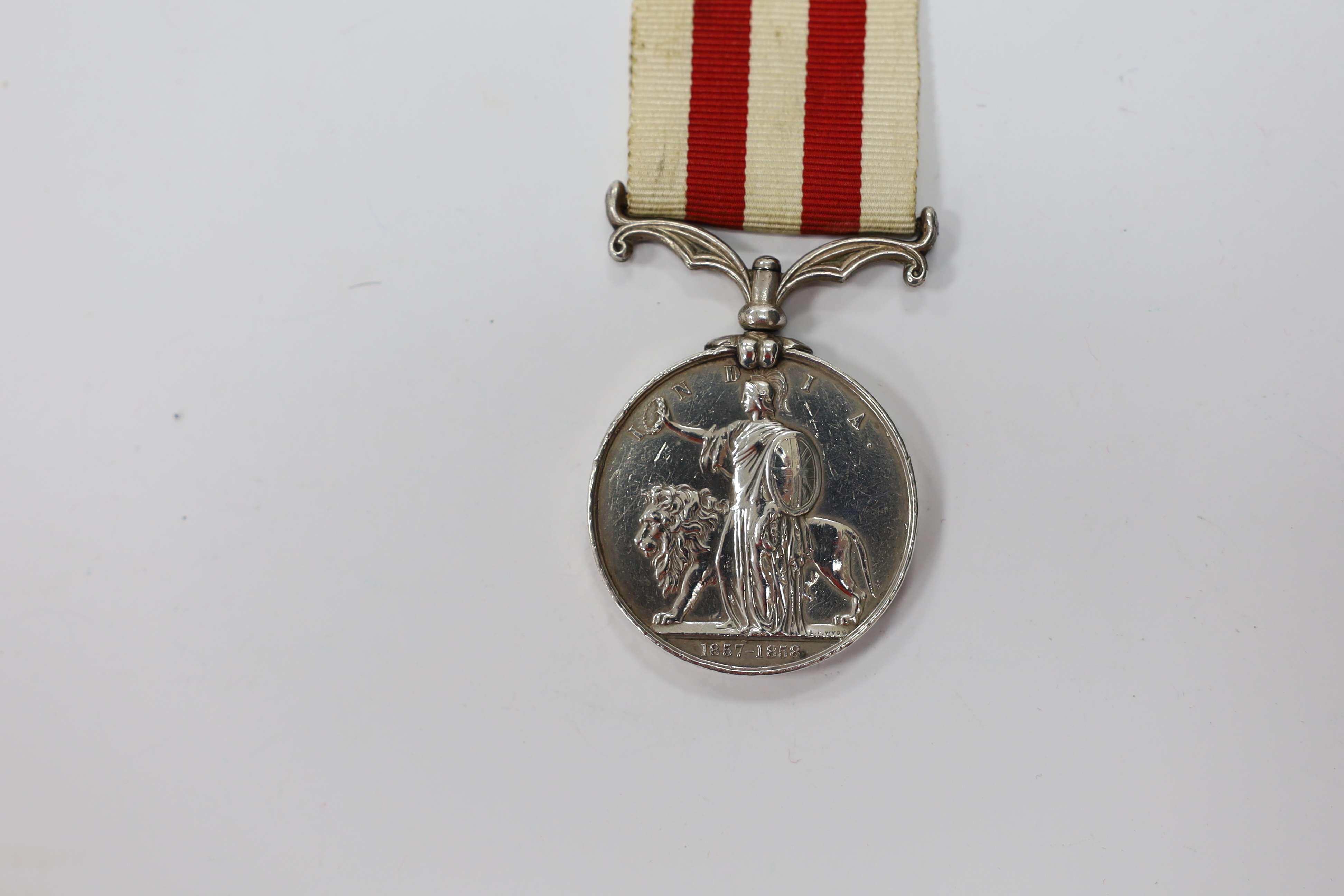 An Indian Mutiny Medal 1858 to Corpl Mark Flicker 90th L.I.